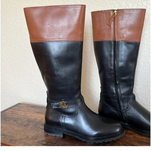 🆕 Lauren Ralph Lauren Everly leather riding boot - Picture 6 of 10
